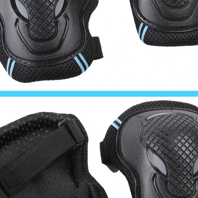 6 Pcs Adults Kids Protective Gear Knee Pads Elbow Pads and Wrist Guard for Rollerblading Skateboard Cycling Skating Bike Scooter 5