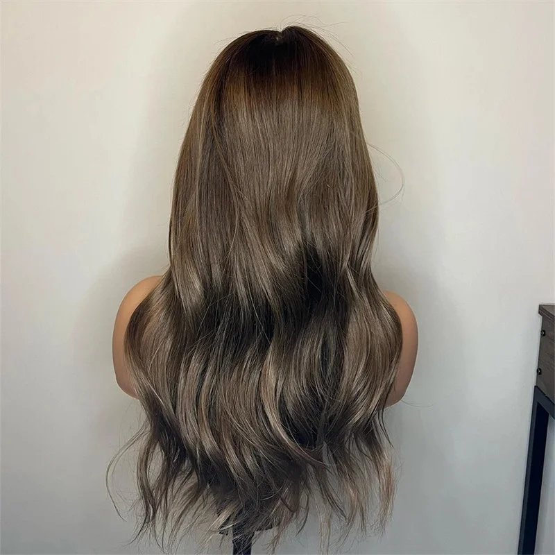 Brown Body Wave 28'' 5x5 Silk Base Soft Glueless Jewish Human Hair Wig With Baby Hair HD Lace European Preplucked