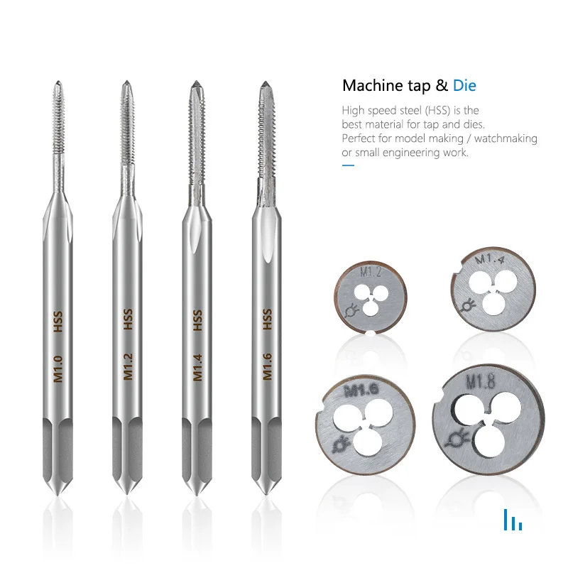 Description Picture 5 of item2pcs metric tap+die set M1-M10 manual tap mold combination, used for thread repair, tapping and drilling hand tools