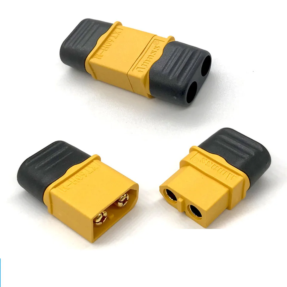 10pcs Amass XT60h 커넥터 XT60-T 플러그 (시스 하우징 포함) RC Lipo 배터리 rc 자동차 fpve 드론 용 여성/남성 XT60 플러그