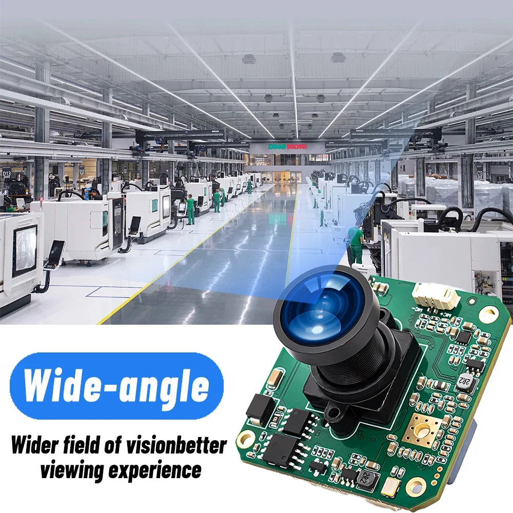 1080P 60FPS IP Camera Module 1/2.8" IMX307 CMOS With No Distortion Lens Support