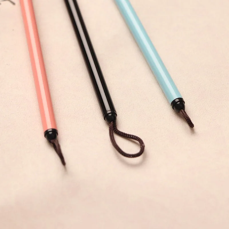 Paint Brushes 3pcs set nylon durable steel rod nail art hook pen stroke watercolor gouache oil painting acrylic nail art brush