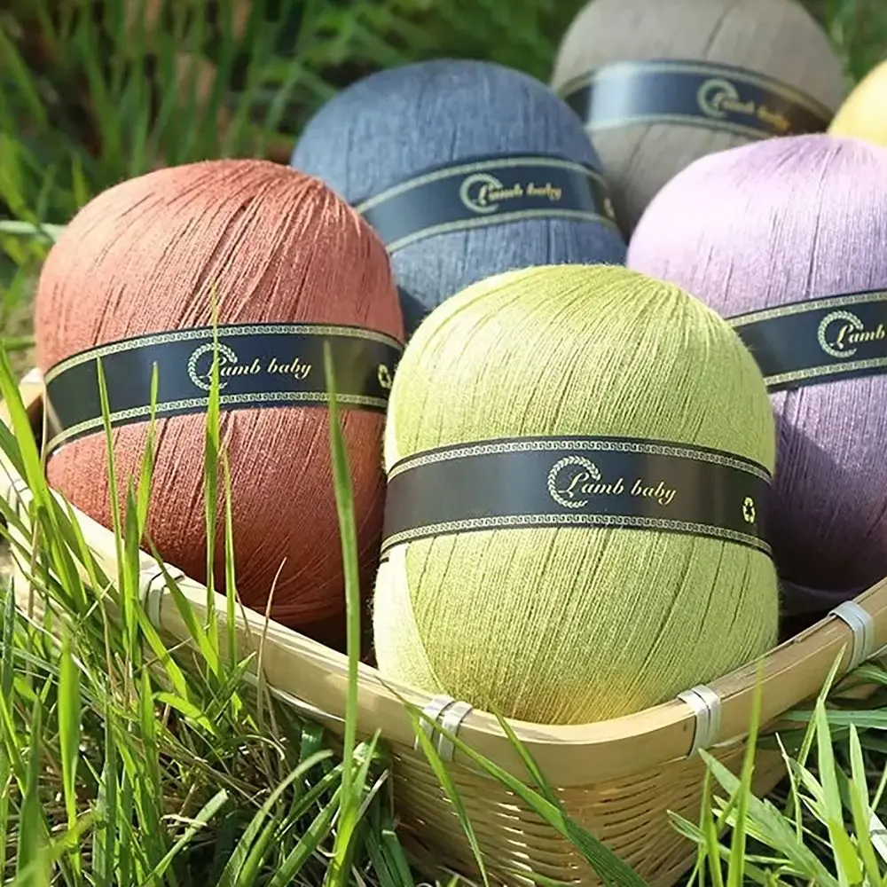 Soft Pure Silk Silk Cotton Yarn Thin Lace Knitting Supplies Crochet Yarn Hand Knitting Yarn For Crocheting Knit Sweater Shawls 4
