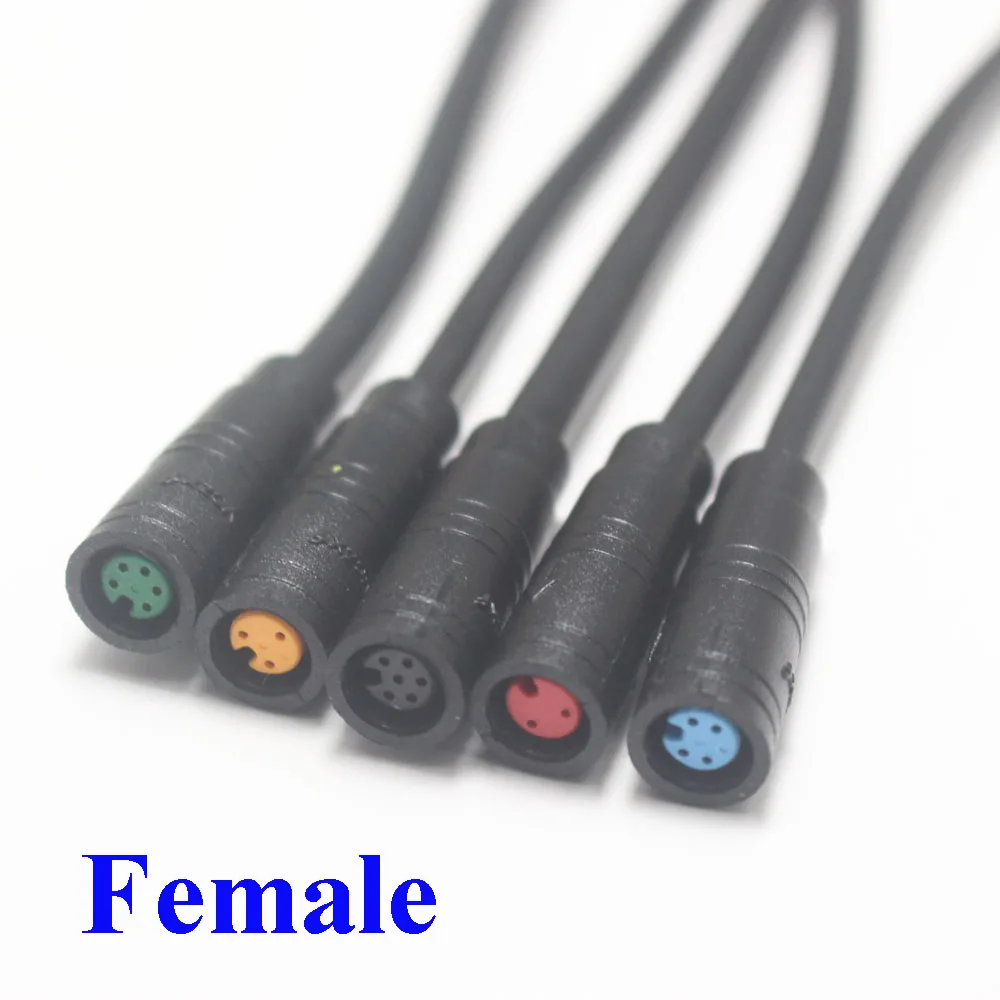 Waterproof 6-Pin Electric Connector Plug for Scooters - Male/Female Signal Sensor Cable