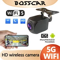 Caméra de recul sans fil universelle BOSSCAR, vision nocturne, HD, étanche, Wifi, caméra de recul pour voiture, 5V 12V, compatible Android IOS 1