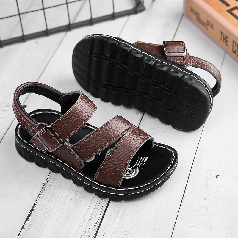 Summer Children Sandals Fashion Sneakers Lightweight Non-slip Soft Bottom PU Leather Boys Comfortable Shoes kids shoes children sandals kids sandals