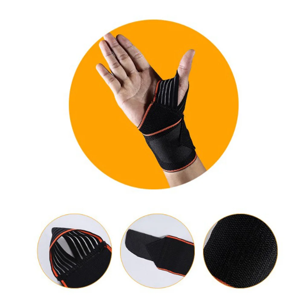 1Pc Wrist Support Strap Tennis Badminton Football Compression Wrist Guard Breathable Adjustable Gym Weightlifting Wrist Wrap