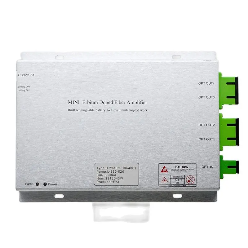 FTTH Modular Optical Amplifier 4Port 16dBm Catv MINI EDFA High Quality Aluminum Alloy Housing Factory