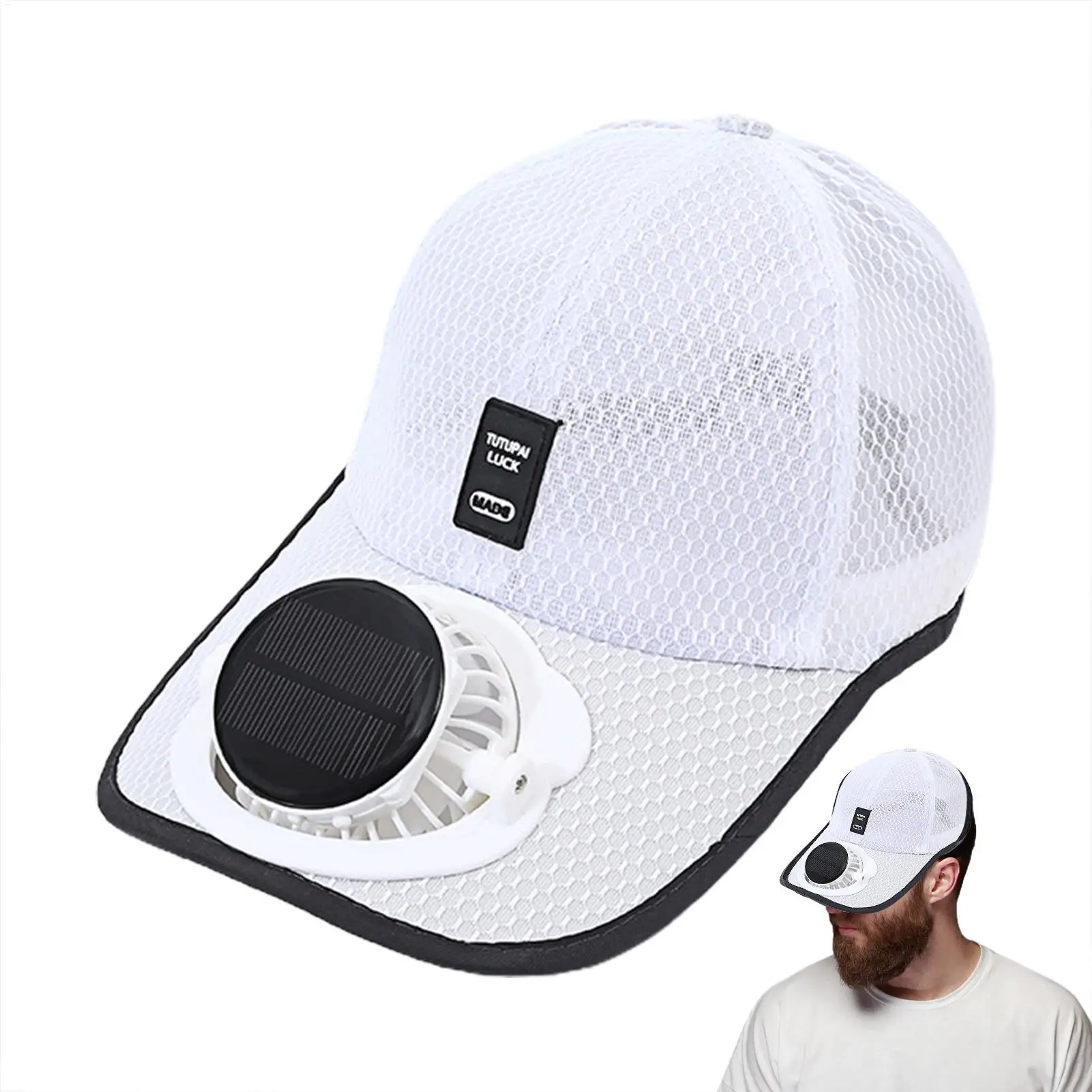 gorra con ventilador, sombrero con protección solar para exteriores, ventilador recargable por USB, gorras de béisbol, protector solar de verano, 1 ud. &raquo; gorra con ventilador
