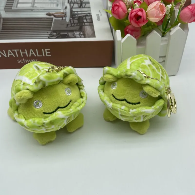 

Cartoon Kawaii Vegetables Small Frog Plush Doll Keychain Pendant Creative Vegetable Series Plush Toys Bag Pendant Couple Gifts