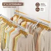 Clothes Rack Heavy Duty Loads 650LBS, Clothing Racks for Hanging Clothes, Rolling Clothing Rack With Shelves 2