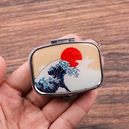 Van Gogh Art Mini Pill Box 2-Compartment Medicine Pill Organizer Household Portable Medicine Storage Box Travel Jwelery Gift - Image 25
