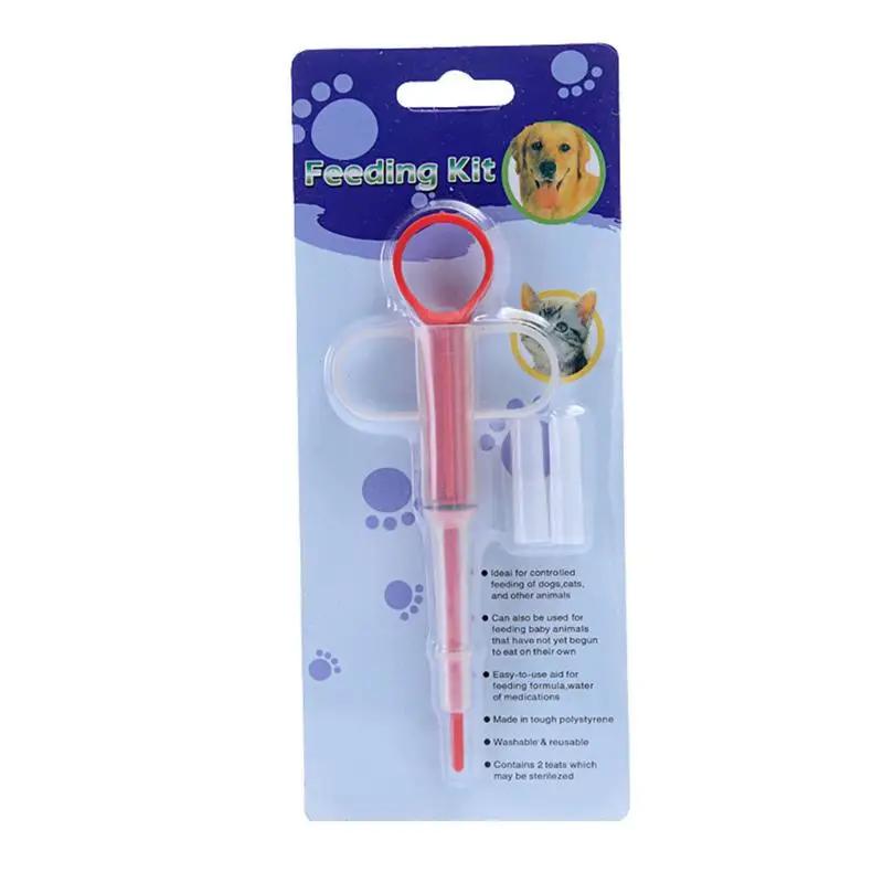 Dog Pill Dispenser Silicone Piller Syringe Tablet Pusher Dogs Cat ...