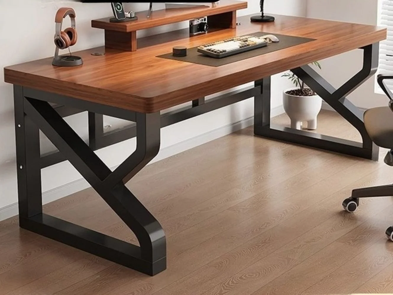 الثقيلة 30 مللي متر سميكة خشب متين مكتب الكمبيوتر...