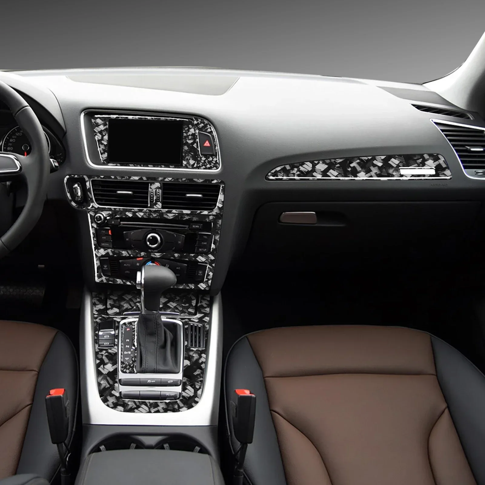 For Audi Q5 SQ5 8R A4 S4 B8 2009-2017 Accessories Forged Carbon