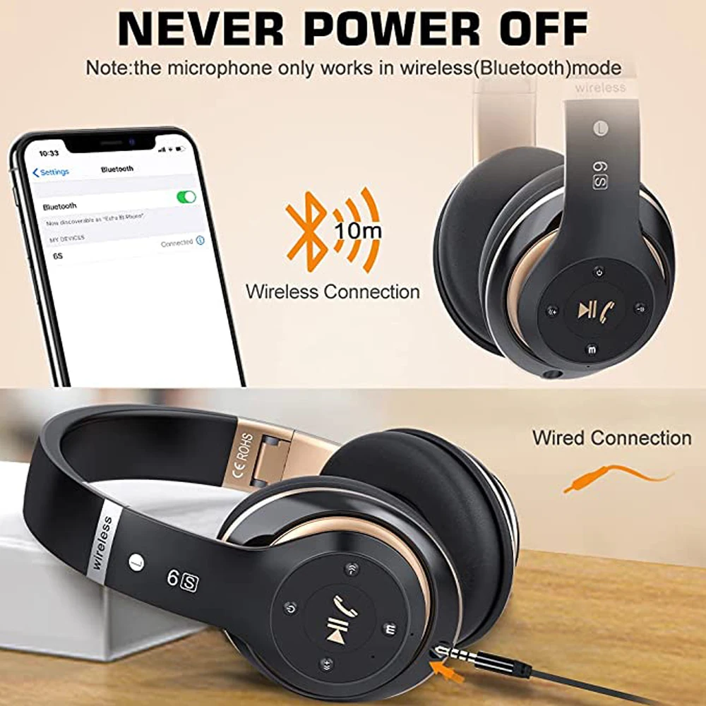 Pro 6s Cascos Inalambricos Iphone Auriculares Cerrados