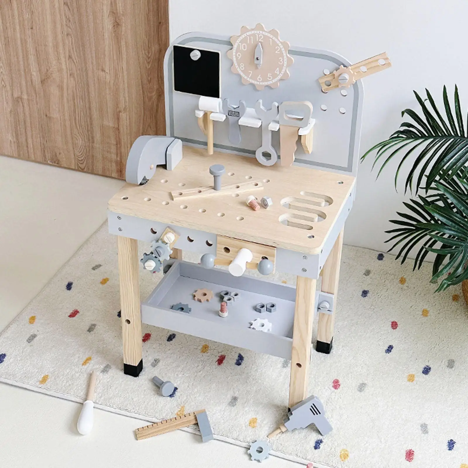 Tool Bench Toys DIY Large Play Tool Workbench Set for Ages 3+ Child Toddlers