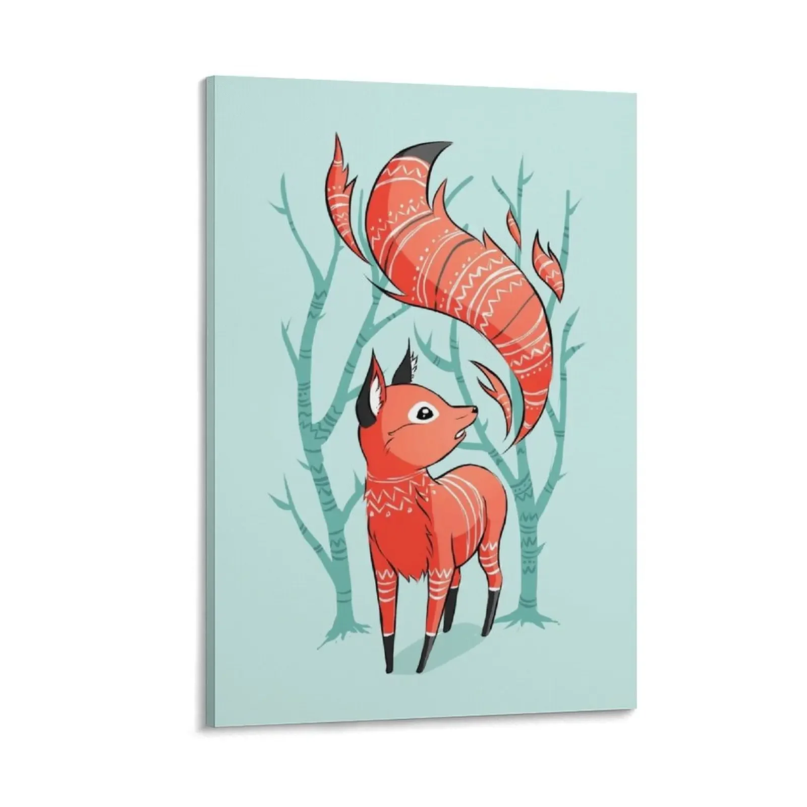 

Winter Fox Canvas Painting anime poster Decorative prints wall painting