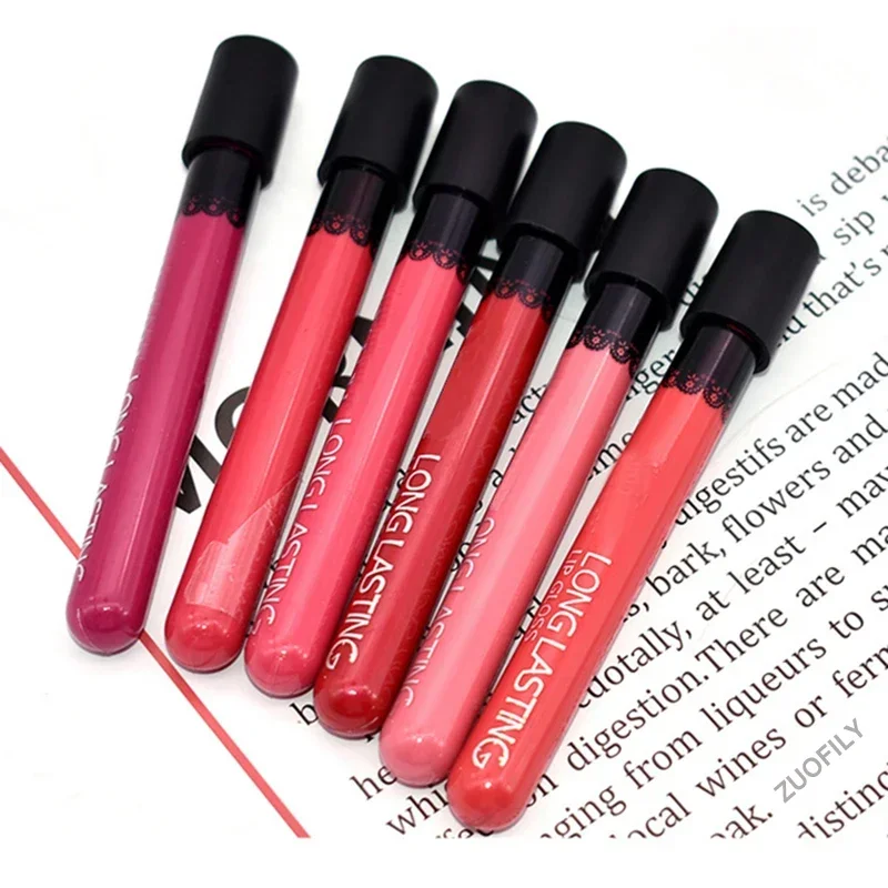 Lip Gloss Lip Makeup Lip Glaze 38 Color Lipstick Waterproof Long Lasting Matte Shimmer Red Brown Lip Gloss Nude Glitter Lip Glaze Sexy Tint Beauty Cosmetic