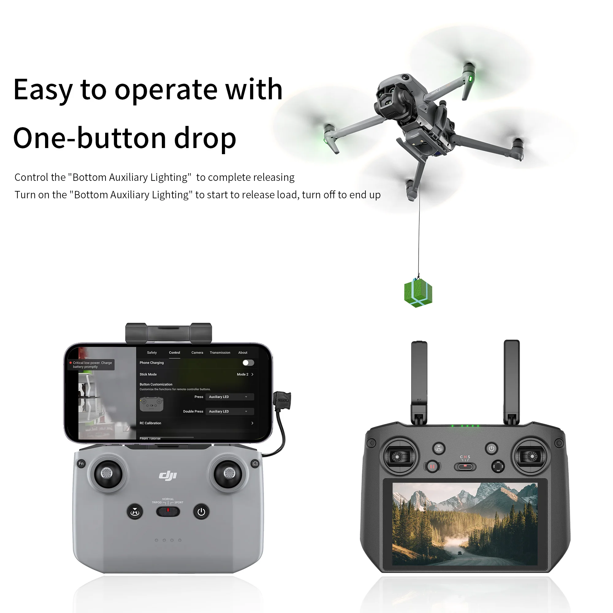 Système Airdrop pour DJI Mavic 3 Pro - Lanceur d'appâts et charge utile