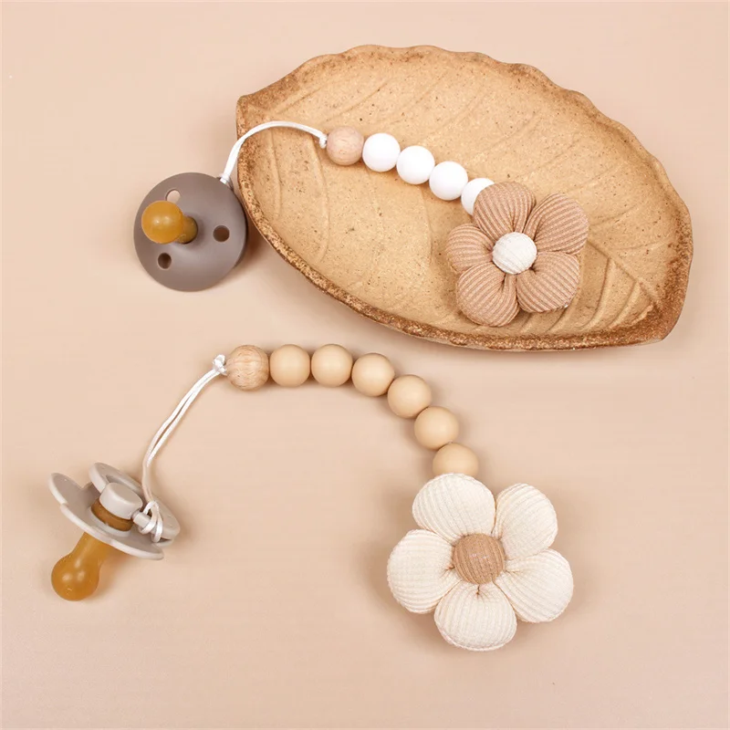 Pacifier Clip Silicone Baby Pacifiers Chain Nipple Bracket Holder for Nipples Toddler Toys Newborn Shower Gift