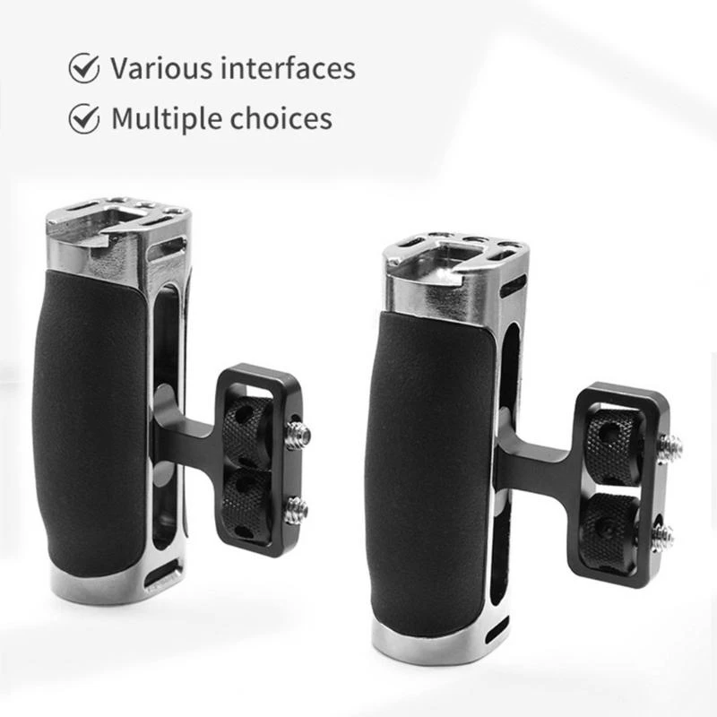 Mini Side Handle Camera Hand Grip Stabilizers For DSLR Mirrorless Video Cameras With Cold Shoe Mount 1/4-20 Screws Mount D2RC