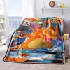 Pokemon Anime Card Blanket Cute Flannel Fluffy Throw Camping Blankets for Children Sofa Throw Thin Picnic Blanket Fashion Gifts 3