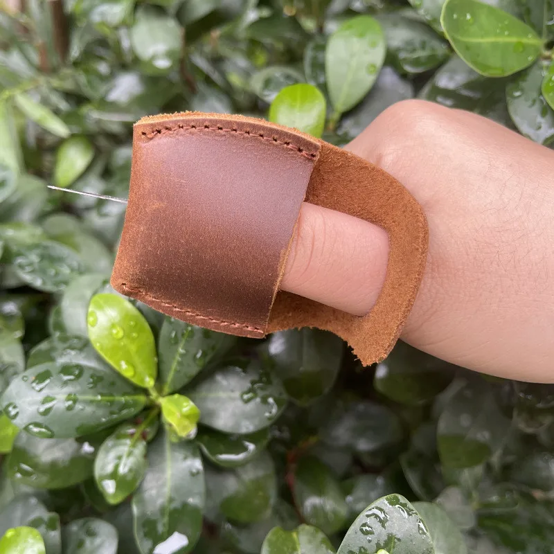 Leather Thumb Cover Wood Carving Leather Finger Protector Handmade Carving Accessories Tool Gloves For Wood Craft leather tool