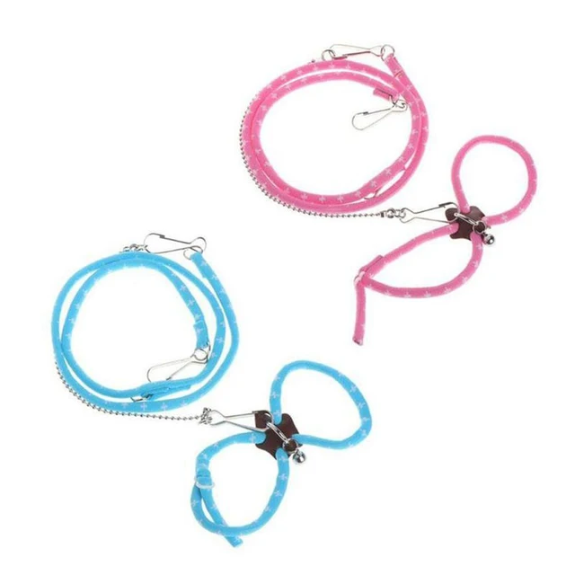 Hamster Traction Rope Adjustable Small Pet Soft Strap Leash Bird Parrot Mouse Hamster Ferret Rat Pet Pig Leash Leash 4