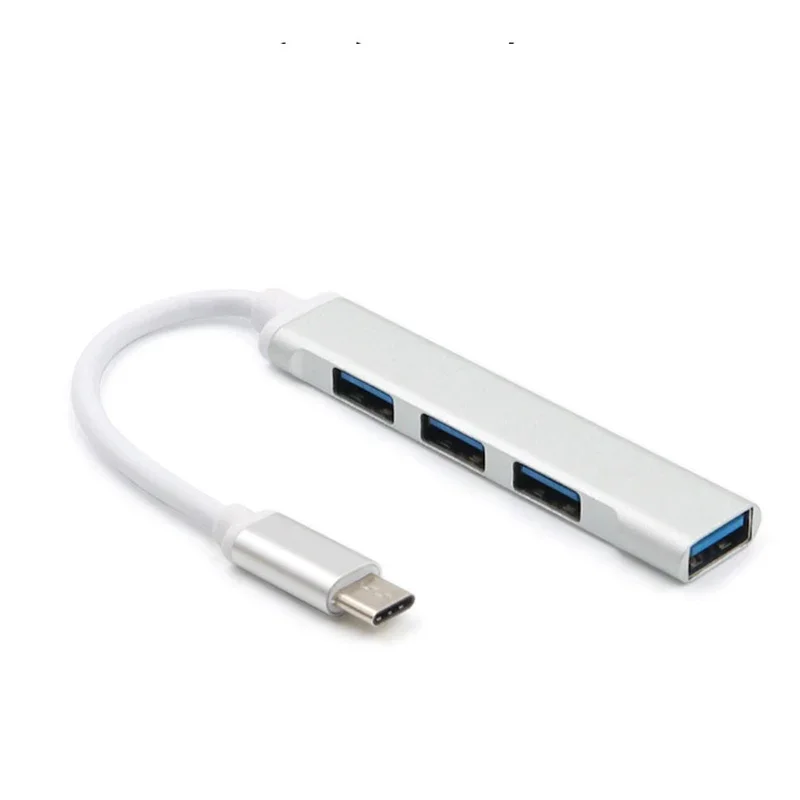 High-Speed 4-Port USB 3.0 Hub with Type C Splitter