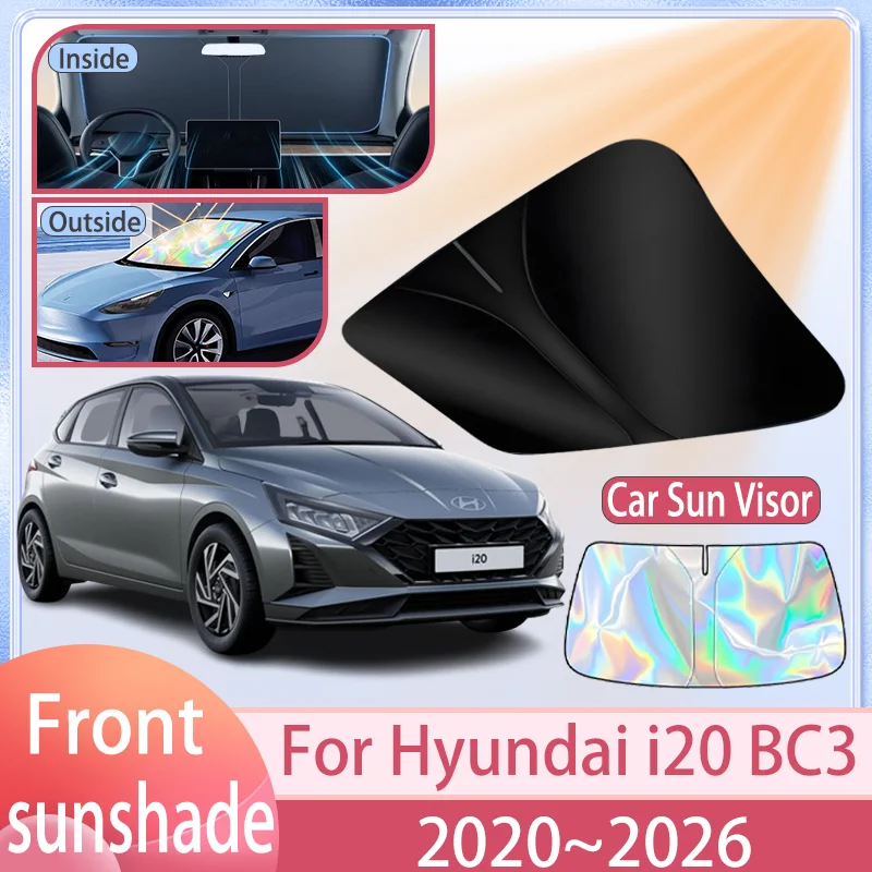 QQLADY Ombrello Parasole per Parabrezza Anteriore Auto per Hyundai i20 i-20 I20 N, Ombrello Parasole Auto Finestrino Anteriore Protezione UV Pieghevole Parasole Universale,B Small