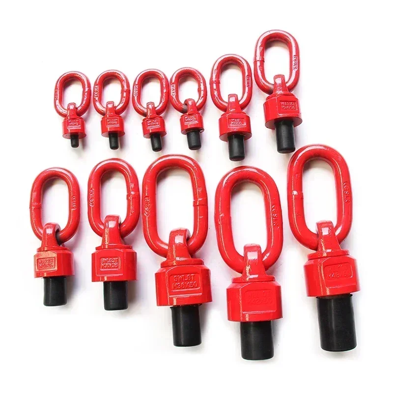 360&deg; Rotating Crane Lifting Sling Ring For Hoisting Mould High Strength Hanging Bolts Universal Eyebolt Size M8~M24