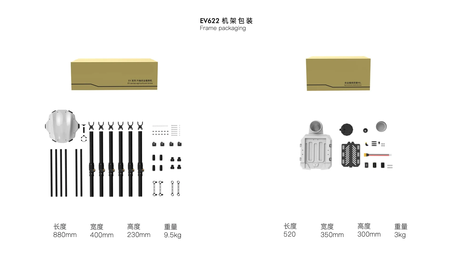 JIS EV622 22L Agriculture drone SPECIFICATIONS Warranty :