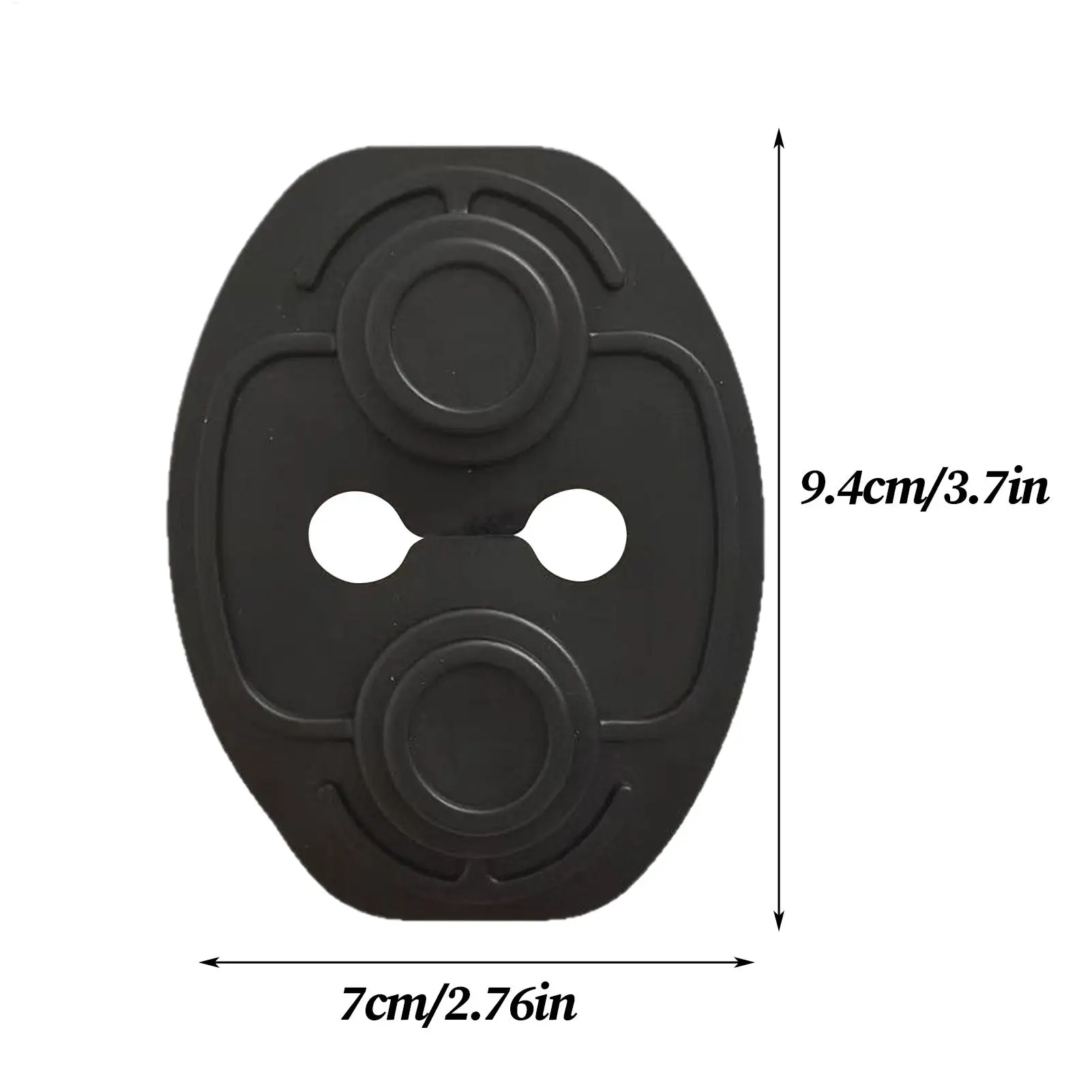 Car Door Lock Protective Cover Door Closing Shockproof Cushion Latch Cover Protector Shock Absorber Silent Guard Trim Decoration