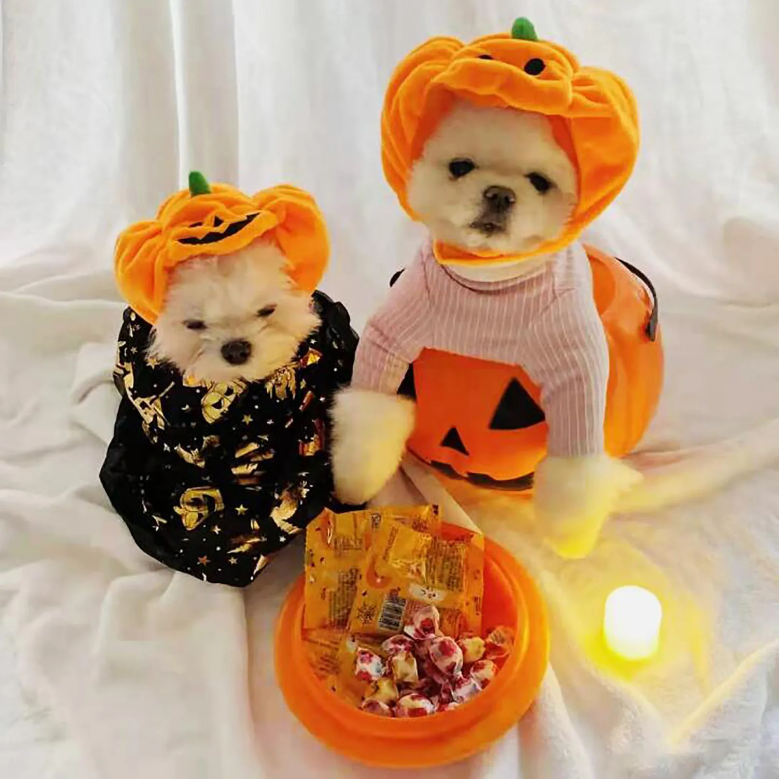 

Halloween Fashion Pumpkin Pet Cat Dog Hat Ghost Festival Headdress Supplies Creative Holiday Party Pet Hat Sombrero Para Mascota