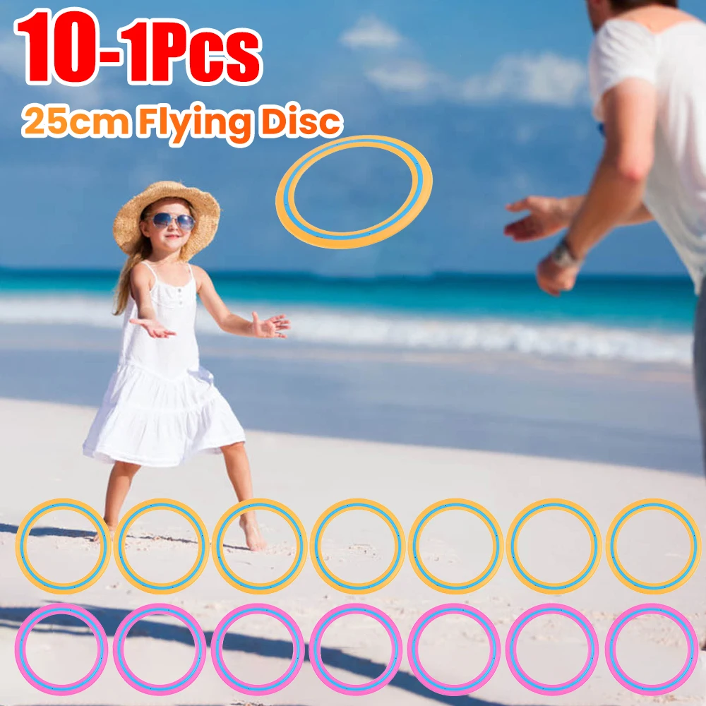 25cm Swivel Flying Discs Professional Throwing Disc Children Adult Outdoor Playing Flying Saucer Game Pet Interactive Dog Toys
