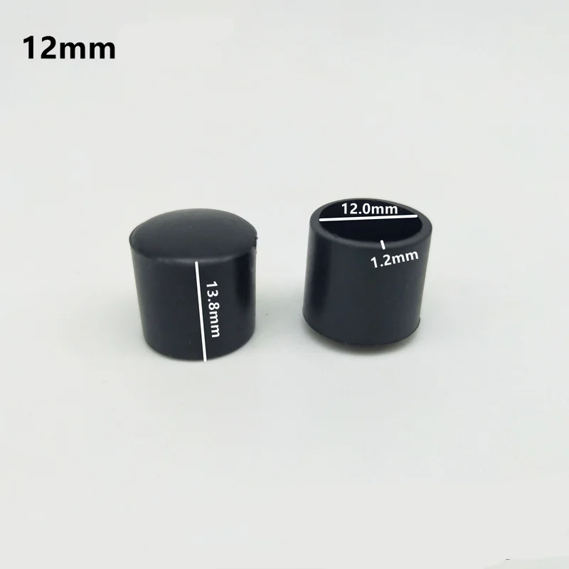 Rubber Chair/Furniture Leg Tips - 16-Pack Floor Protectors