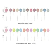 13Pcs Baby Acrylic Balloon Milestone Cards Number Monthly Memorial Photography Accessories For 0-12 Months Newborn Birth Gift 6