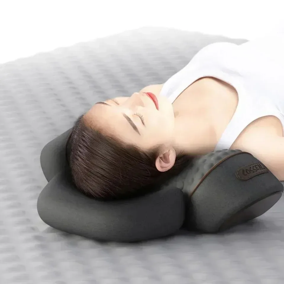 Electric Neck Massage Pillow with Hot Compress and Vibration