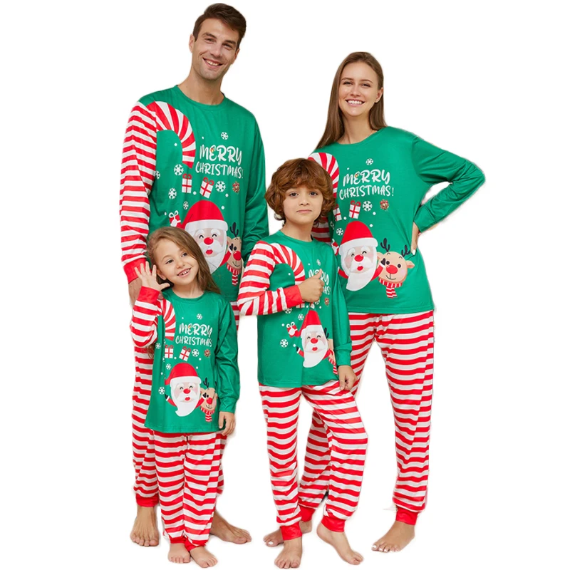 thumbnail image 2 of Nuevo conjunto de pijamas de 2 piezas con estampado de dibujos animados para la familia, conjunto de pijamas para bebé y perro, ropa para el hogar, 2024, 2 of 5