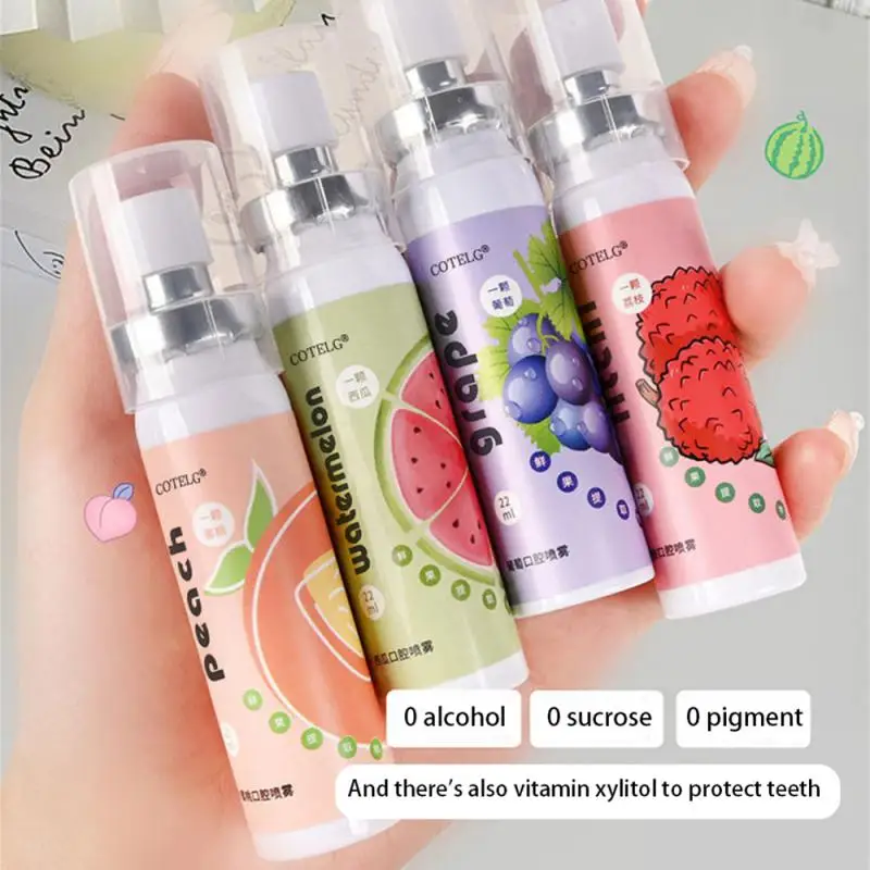 20ml Fruity Breath Peach Grapes Breath Freshener Fresh Breath Spray