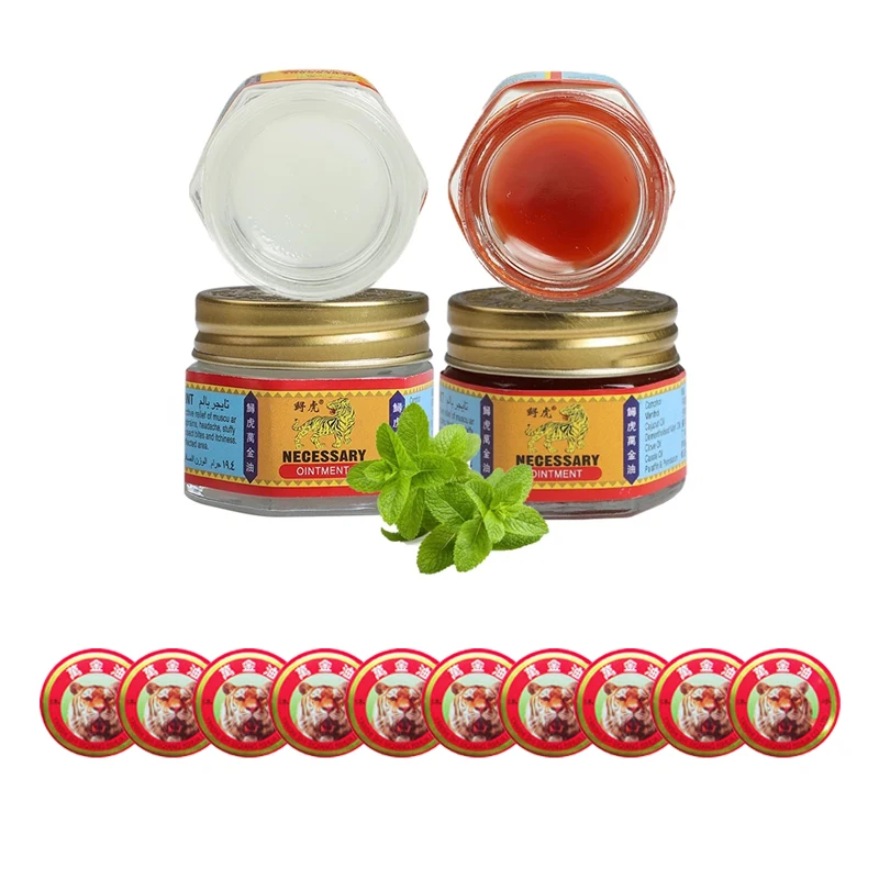 

12pcs/Set Tiger Balm Analgesic Cream Ointment Fast Relief Aches Pains Refreshing Cool Cream Body Massager Oil Medical Plaster