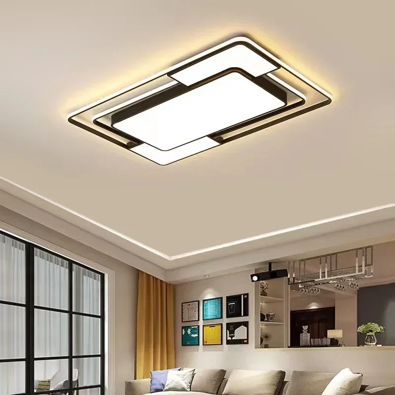 

NEW LED Ceiling Lamp for Living Room Lustre Dining Bedroom Study Ceiling Light Nordic Square Ceiling Chandelier Light Fixture