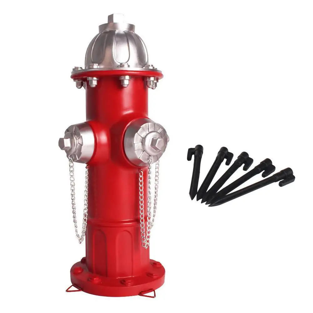 Fire Hydrant Outdoor Decoration Garden Ornament Decor,Firefighter Gifts For Men, Dog Hydrant Fake Fire For Dogs To X8H8