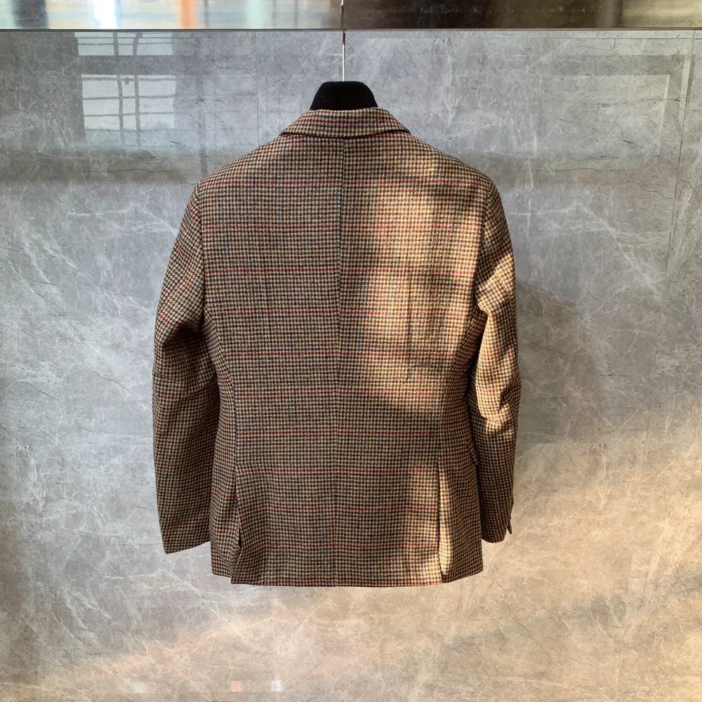 Herbst und Winter verdickte Wollanzugjacke für Herren, Anzugwolljacke im koreanischen Stil, große Business-Mode – Detail 9
