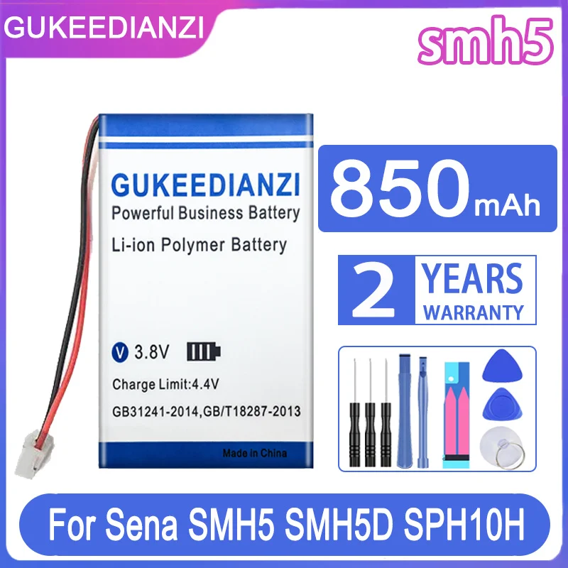 Gukeedianzi Batteria Di Ricambio 850Mah Per Auricolare Bluetooth Sena Smh5 Smh5D Sph10H