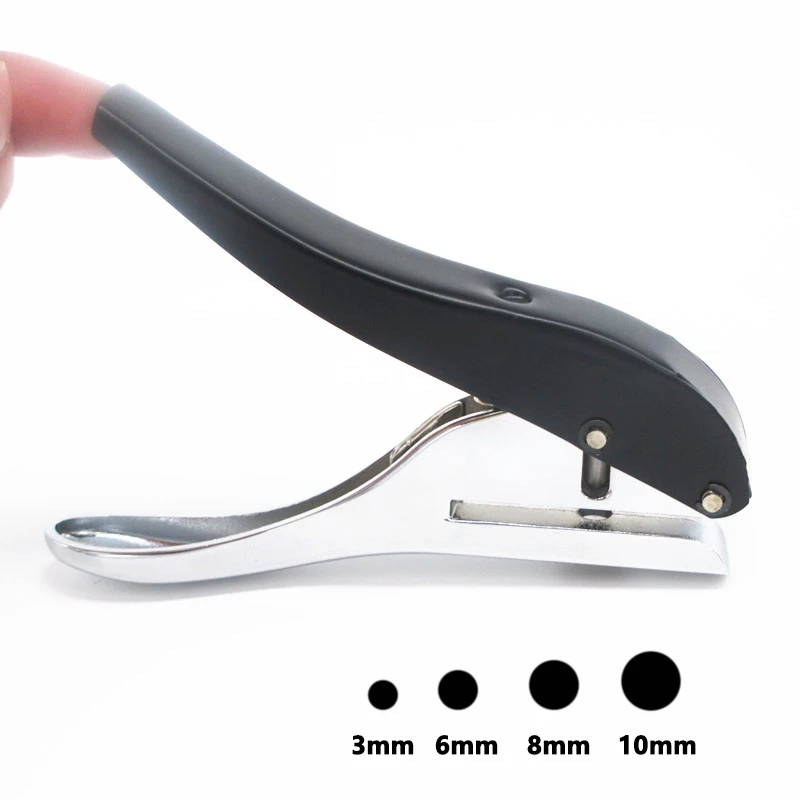 3mm/6mm/8mm/10mm Circle Hole Punch Paper Punch Hand-held Round Single Hole  Punch for