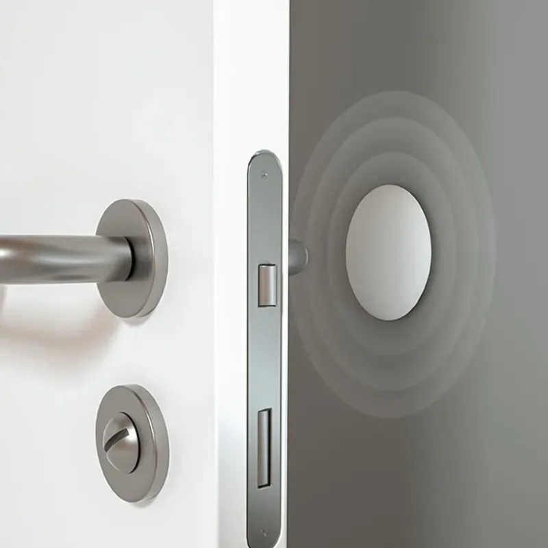 Door No Drill Door Stopper Silicone Handle Home Improvement Cushion Self-adhesive Silent Mat Shockproof Protective Decoration