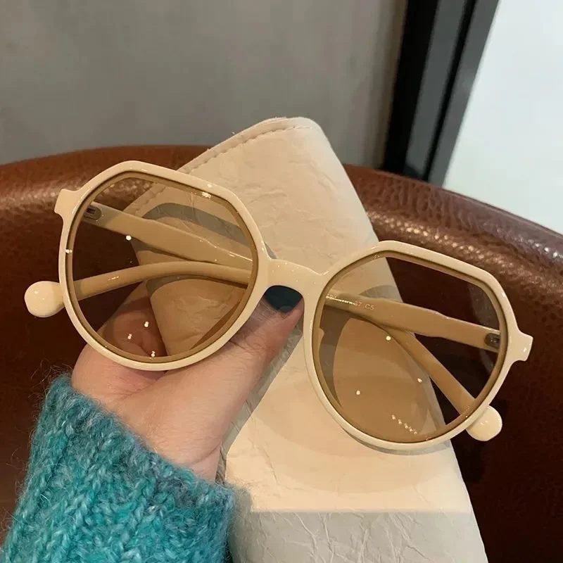 

Trend Sunglasses Personalized Round Frame Sunglasses Trend Candy Color Big Frame Sunglasses Fashion Style All-match Glasses