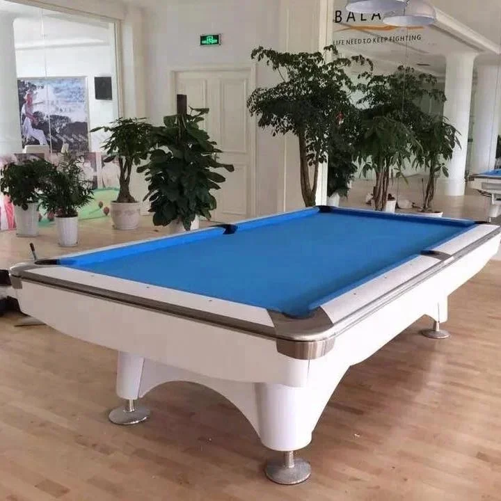 China pool table 9 ball black slate snooker pool table with solid wood